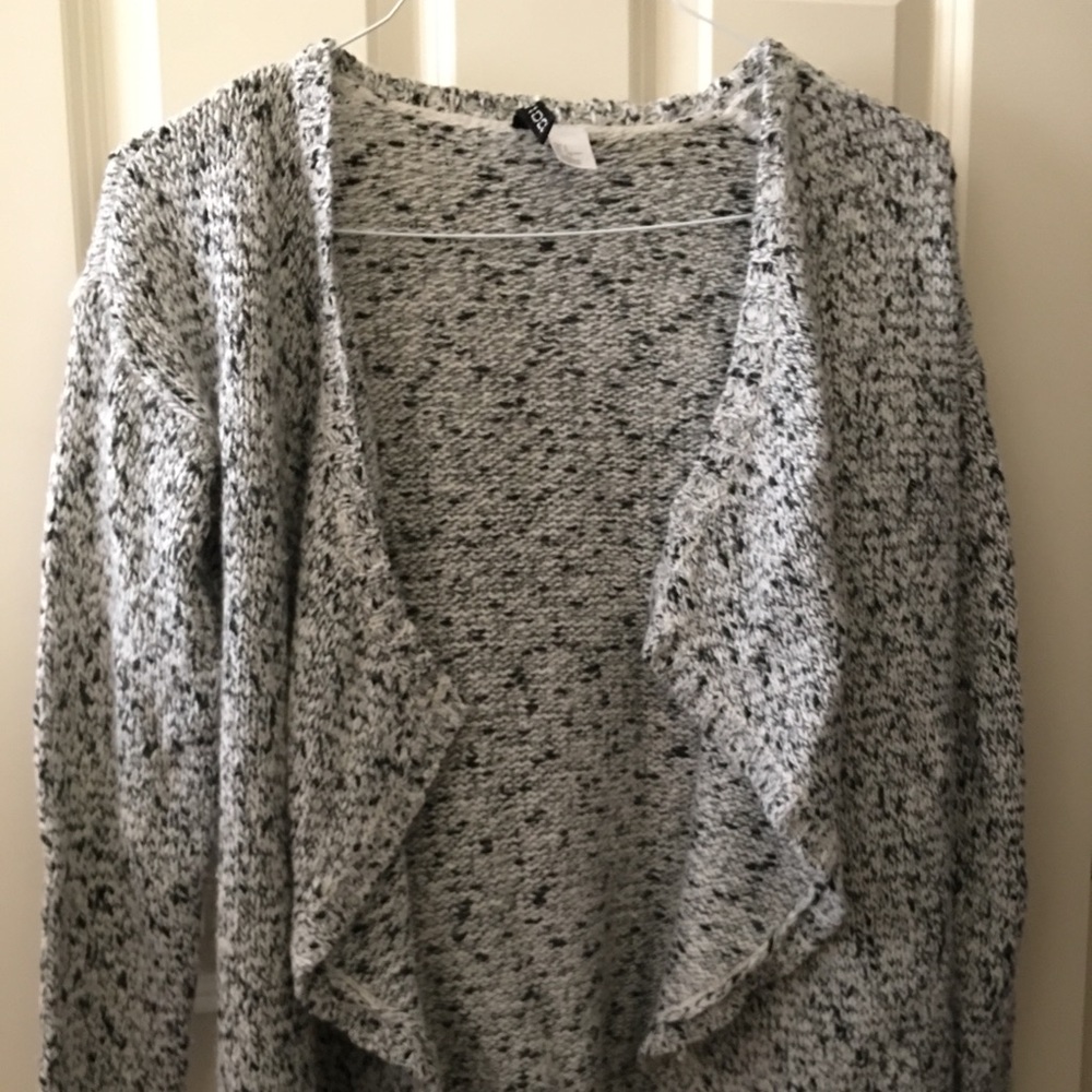Gray cardigan